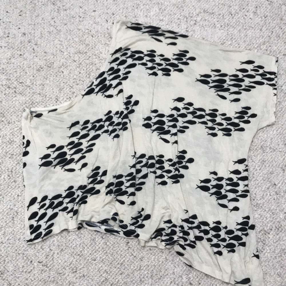 Fighting Eel off the shoulder top